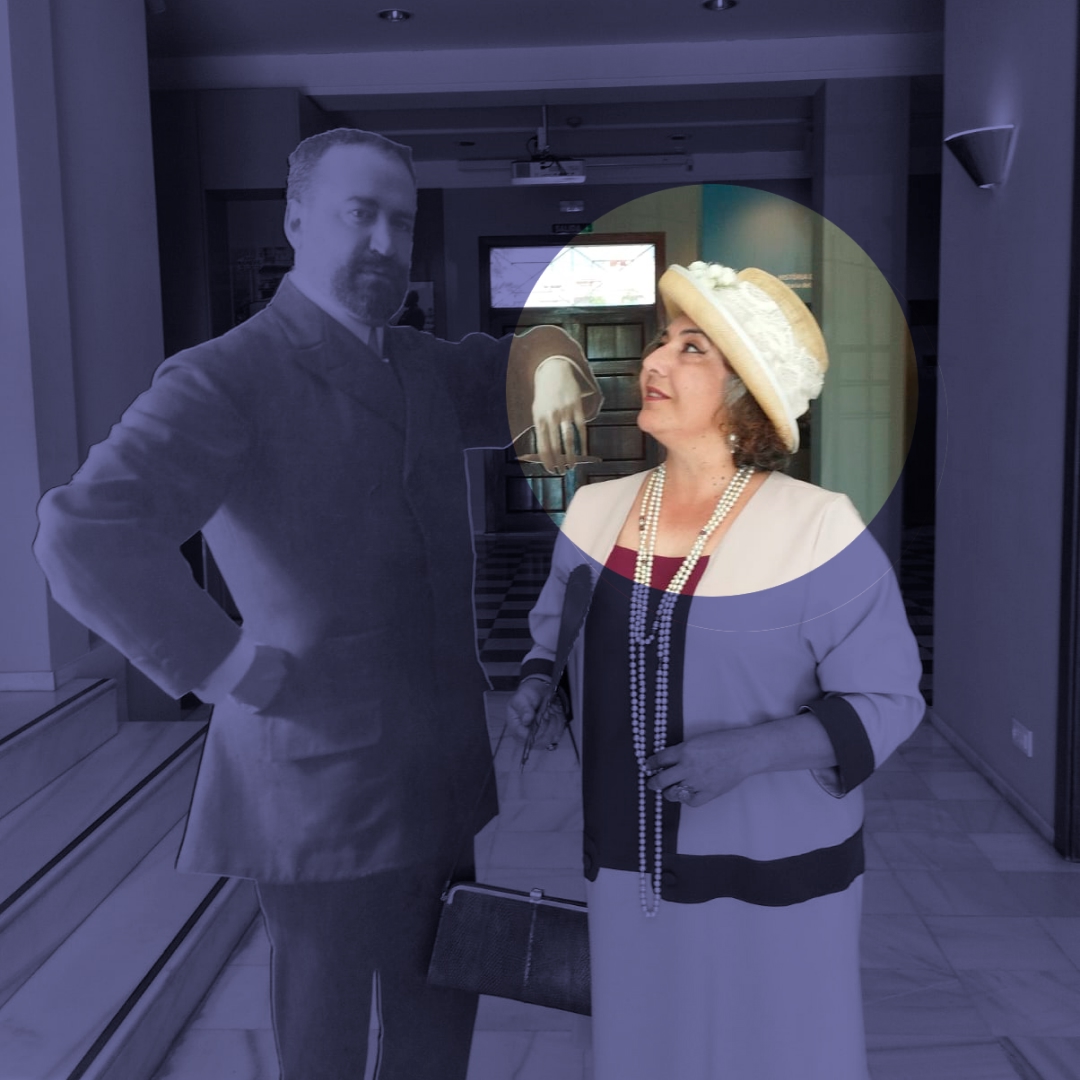 Consuelo como Elena Ortuzar en la Casa Museo Blasco Ibáñez